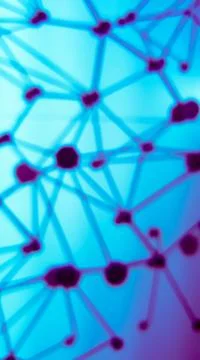 Blur background of sphere network connection. Stock Photos