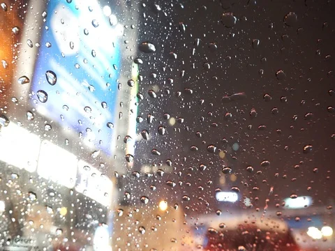 Blur backgrounds made from rain and driving Stock Footage 74513561