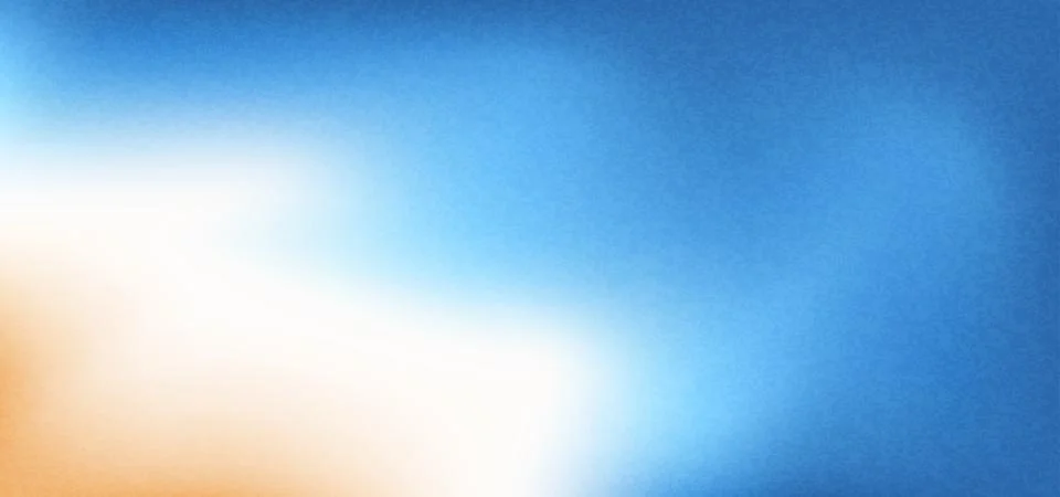 Blur beach gradient. Gradation blue and orange beige background with noise. Stock Illustration