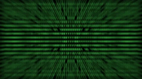 Blur Binary Code Matrix Digital Background in Green Stock Footage 291684319