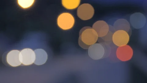 Blur blurred lights traffic light night light night dark Stock Footage 102996574