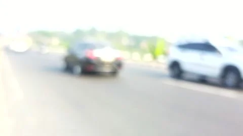 Blur, blurry vehicles passing on the road. abstract blurry vehicle video Stock Footage 289689793