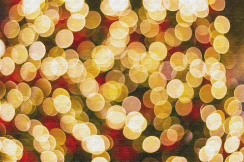 Blur - bokeh Decorative outdoor string lights Stock Illustration
