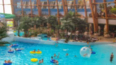 Blur with bokeh elements in a creative story on the theme of recreation in a Foto stock