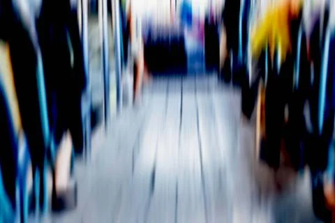 Blur on the bus. Stock Photos