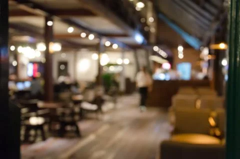 Blur Cafe Interior Stock Photos