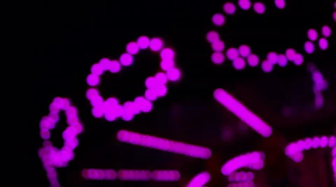 Blur circle color carousel lights Stock Footage 67385188