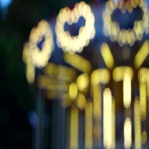 Blur circle color carousel lights Stock Footage 69284833