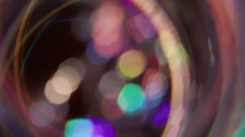 Blur circle color reflection flare flicker gleam Stock Footage 342470243