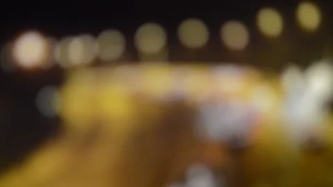 Blur city light in a night background. dark background with blur light Stock Footage 205075547