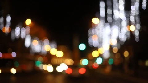 Blur city lights Stock Footage 102101326