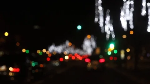Blur city lights Video stock 102101335
