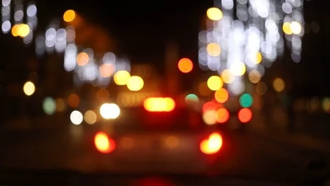 Blur city lights Video stock 102101339