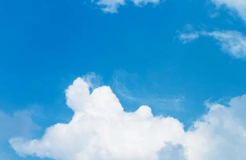 Blur clouds on the sky with sun light Stock Photos