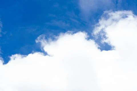 Blur clouds on the sky with sun light Stock Photos