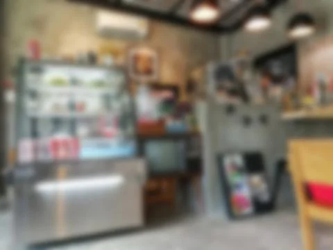 Blur coffee shop background Stockfoto's