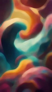 Blur colors fantasy clouds gradient curve twirl Stock Illustration