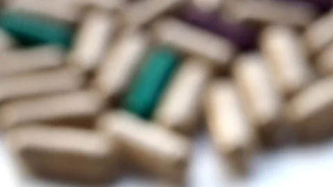 Blur drug capsule Stock Footage 108446452