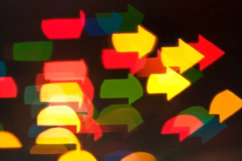 Blur effect the  form of arrows Stock Photos