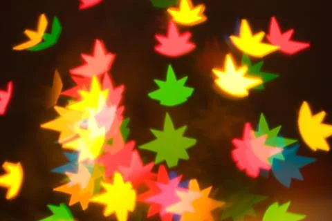 Blur effect the form of stars Stock Photos