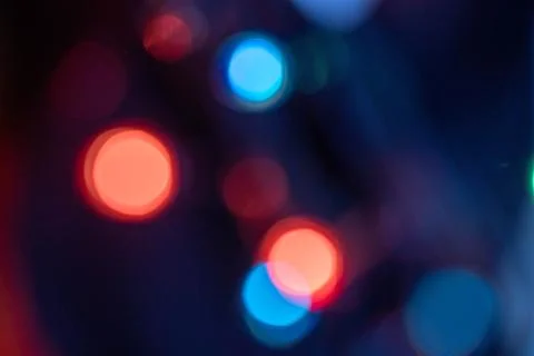 Blur effect, light flare on a dark background Stock Photos