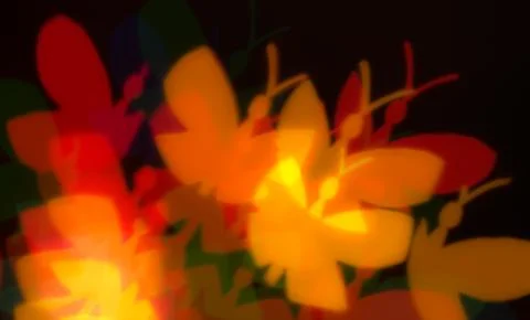 Blur effect lights in the form of butterflies Stock Photos