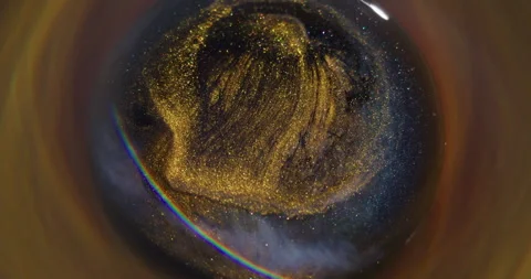 Blur glitter wave splatter texture paint rainbow Stock Footage 334002711