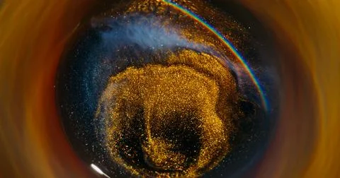 Blur glitter wave splatter texture paint rainbow Stock Photos