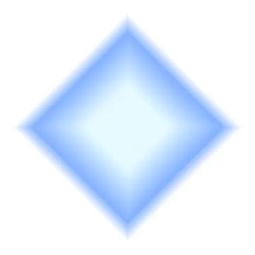 Blur gradation rhombus shape. Y2k retro square geometric forms. Colorful icon Stock Illustration