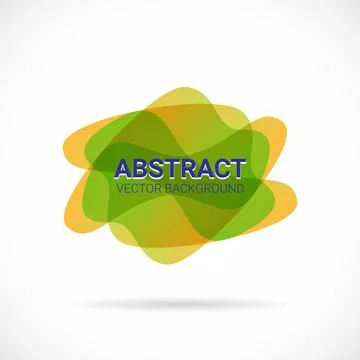 Blur gradient colors logo with soft transition effect. Abstract fluid symbol Stock Illustration
