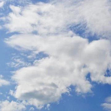 Blur gradient mesh sky with clouds. Vector illustration. Stock Illustration