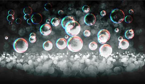 Blur green gradient background of bright perspective with lighting glowing sq Stock Illustration