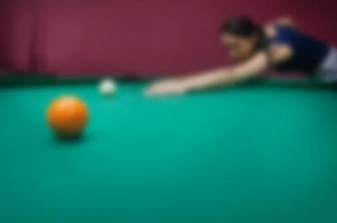 Blur image of billiard table Foto stock