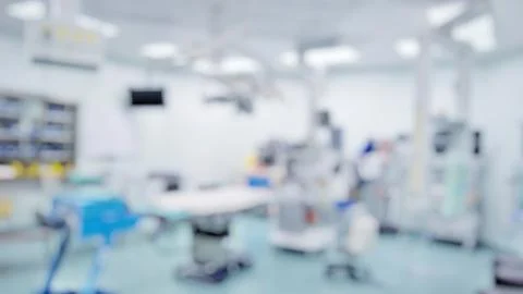 Blur image of inside operation theatre Stock Photos