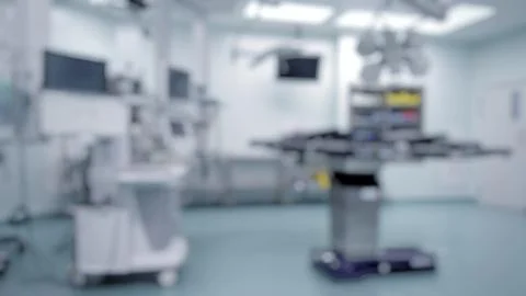 Blur image of inside operation theatre Stock Photos