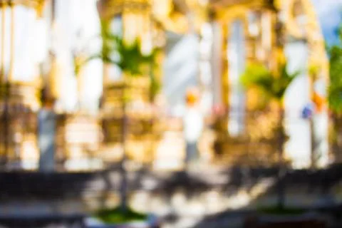 Blur image, Temple background. Foto stock
