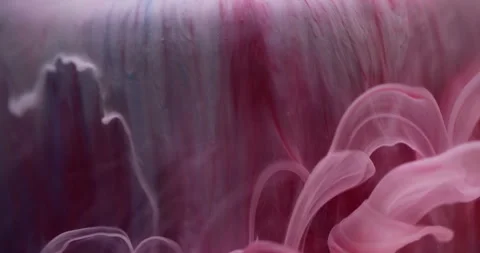 Blur ink paint stream water flow liquid drop fluid Stock Footage 303876857