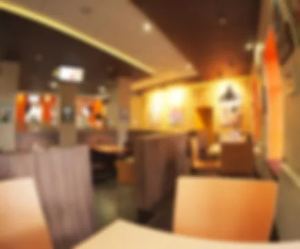 Blur interior of the restaurant Stock Photos