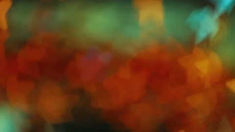 Blur leaves pattern autumn backround orange glow Video stock 209145825