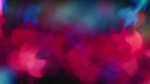 Blur leaves pattern autumn backround pink glow Video stock 209826405