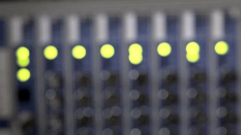 Blur LED binking of controller module Stock Footage 116041347