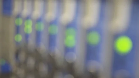 Blur LED binking of controller module2 Stock Footage 116041372