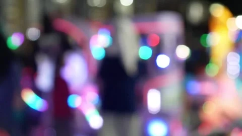 Blur lights background at night. Stock Footage 306761592