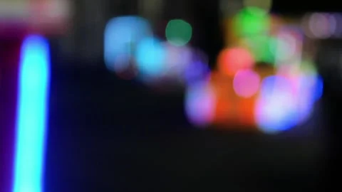 Blur lights background at night. Stock Footage 306761901
