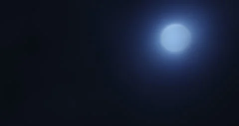 Blur Moon set in the sky Stock Footage 318788765