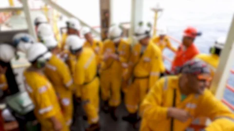 Blur Motion Industry Workers Stock-Footage 114930024