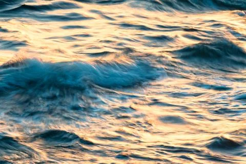 Blur ocean waves Stock Photos