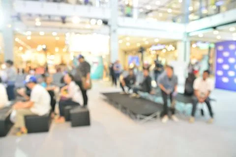 Blur or Defocus Background of Group of Press waiting for Interview. Stock Photos