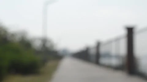 Blur : river side street Stock Footage 212553556