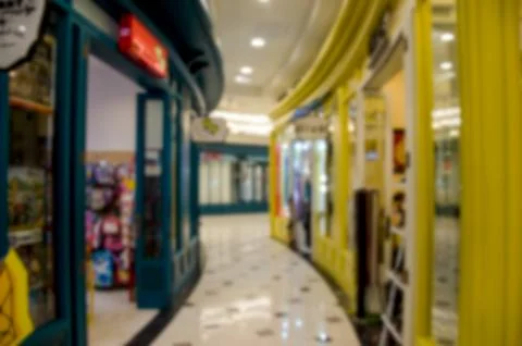 Blur shop in the mall Foto stock